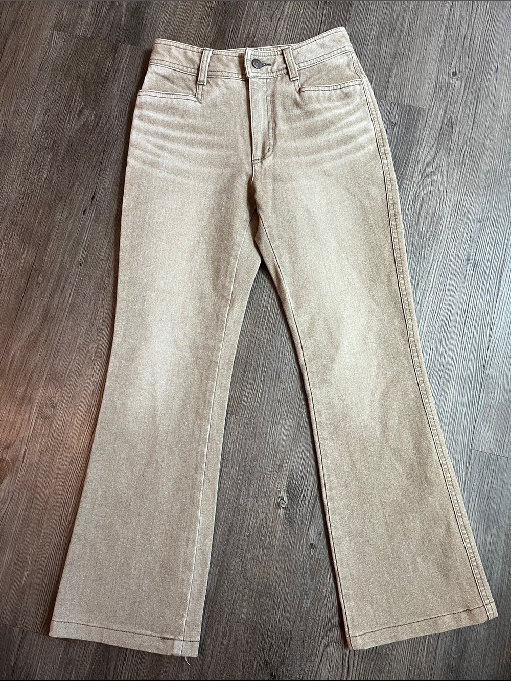 ECOX Beige Flare Jeans